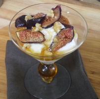 Greek Yogurt with Honey-Roasted Figs Photo