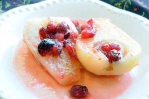 Sophisticated Poached Pears Photo