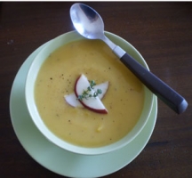 Roasted Butternut Squash and Apple Soup Photo