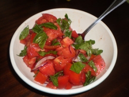 Tomato and Basil Salad Photo