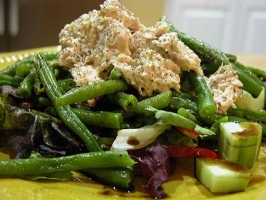 Tuna Salad on Greens Photo