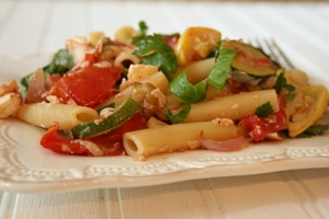 Ziti with Roasted Summer Vegetables Photo