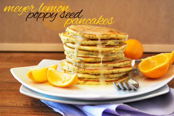 Healthy Lemon Poppy Seed Pancakes Recipe