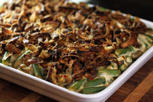 Onion Green Bean Mushroom Casserole | Aida Mollenkamp for Biggest Loser