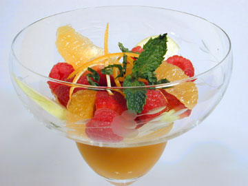 Lemon Glazed Fruit Cup - Diet Recipe